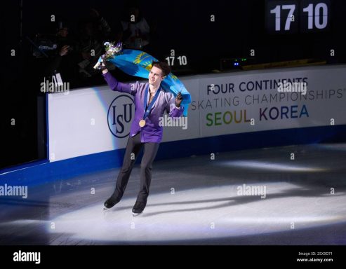Kazakhstan’s first Olympic gold medal in figure skating, Mikhail Shaidorov