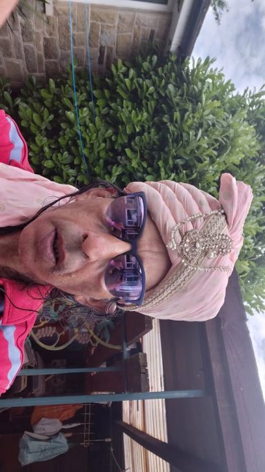 Asif h ceremoniaL turban armani sungLasses